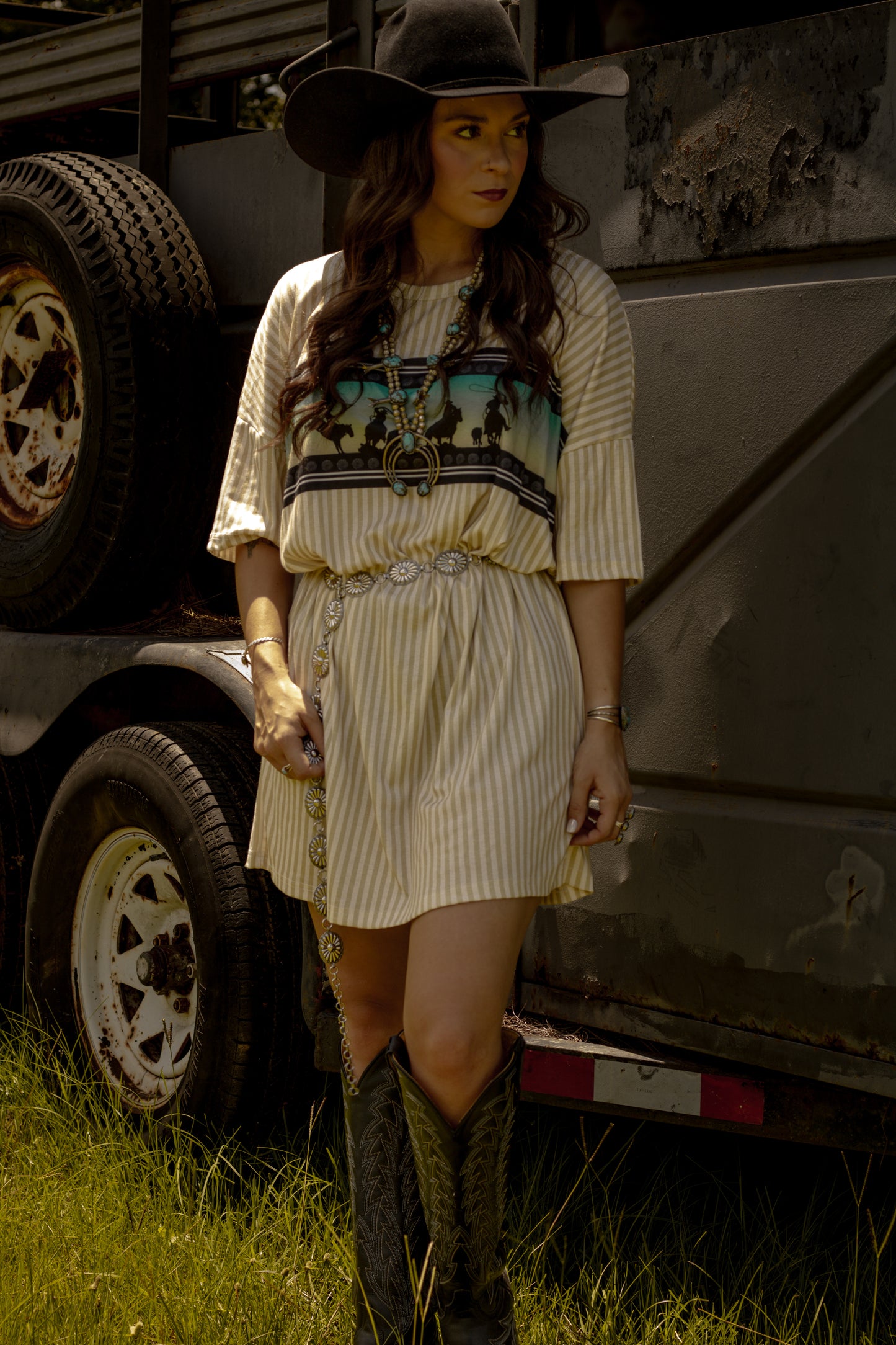 Hey Cowgirl t-shirt dress