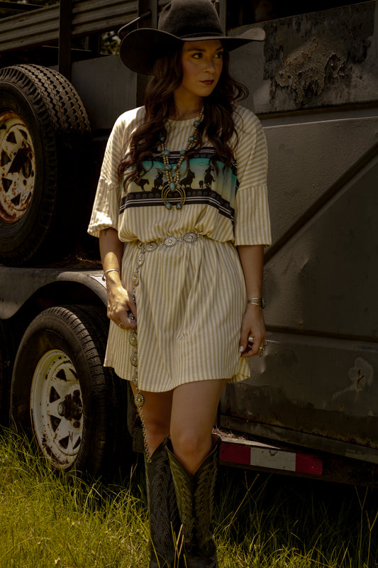 Hey Cowgirl t-shirt dress