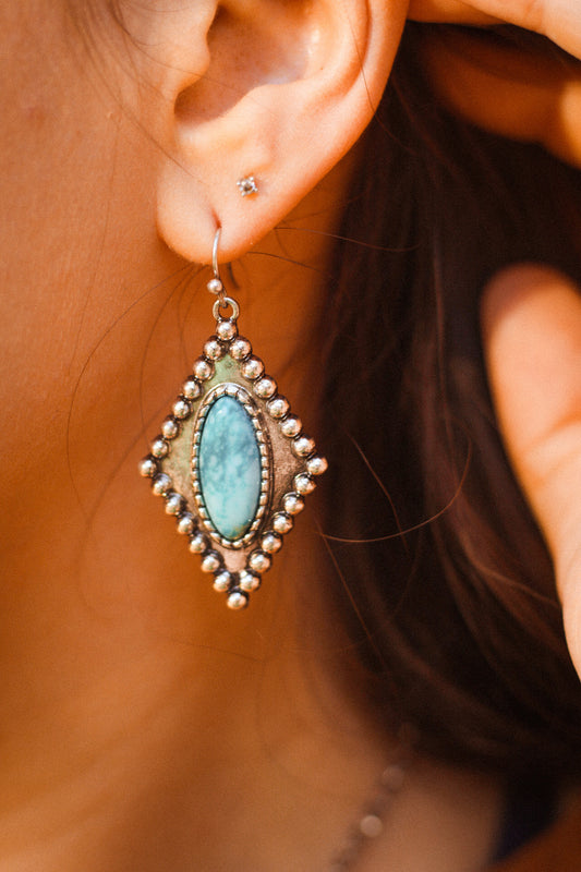 Faux Turquoise Earrings