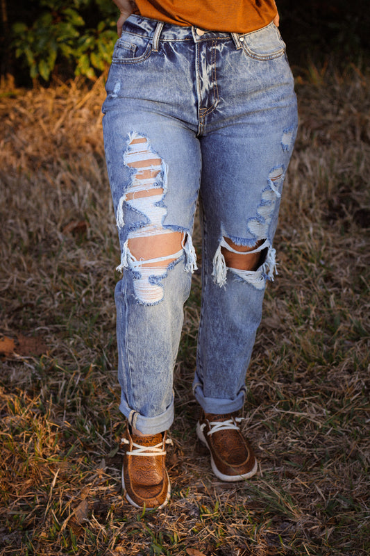 Slim Boyfriend Jeans