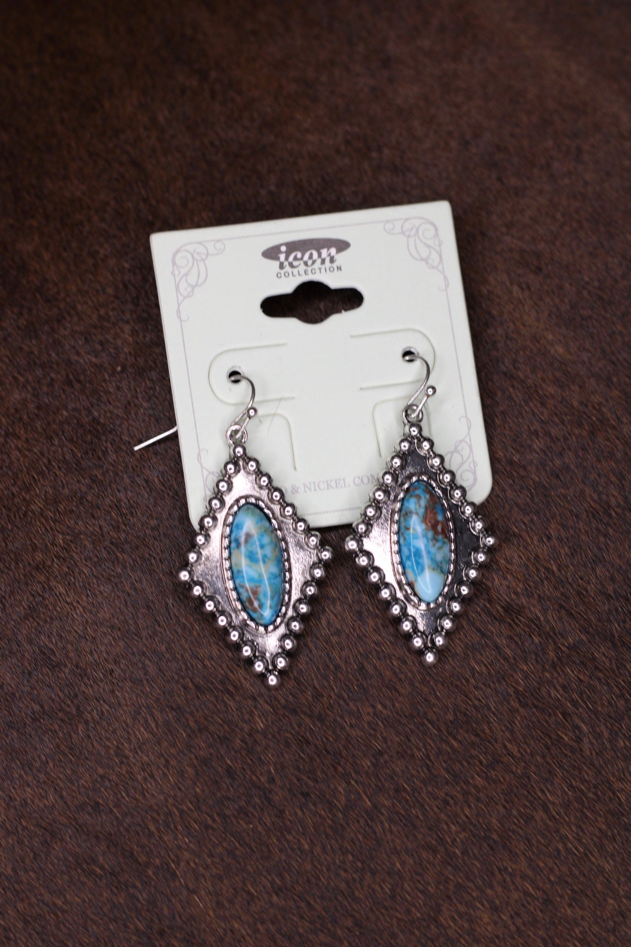 Faux Turquoise Earrings