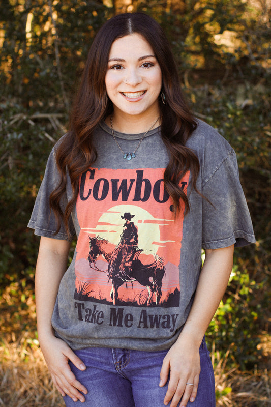 "Cowboy Take Me Away" graphic tee