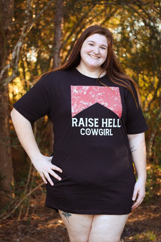 Raise Hell Cowgirl t-shirt dress